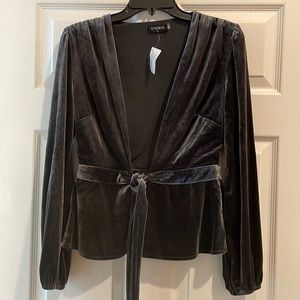 Storia Velvet tie cardigan size M